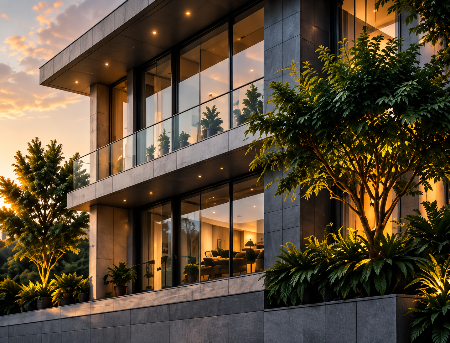Modern luxury architectural development